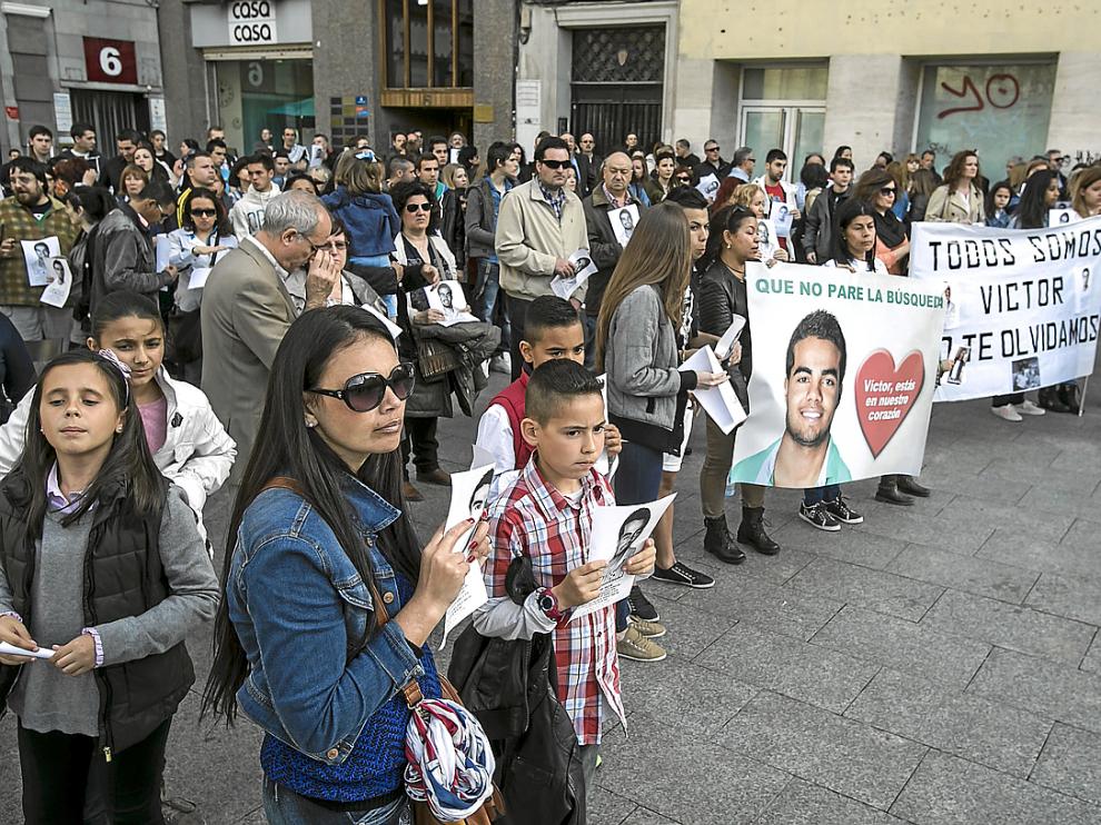 Concentración en apoyo a la familia de Víctor Da Silva