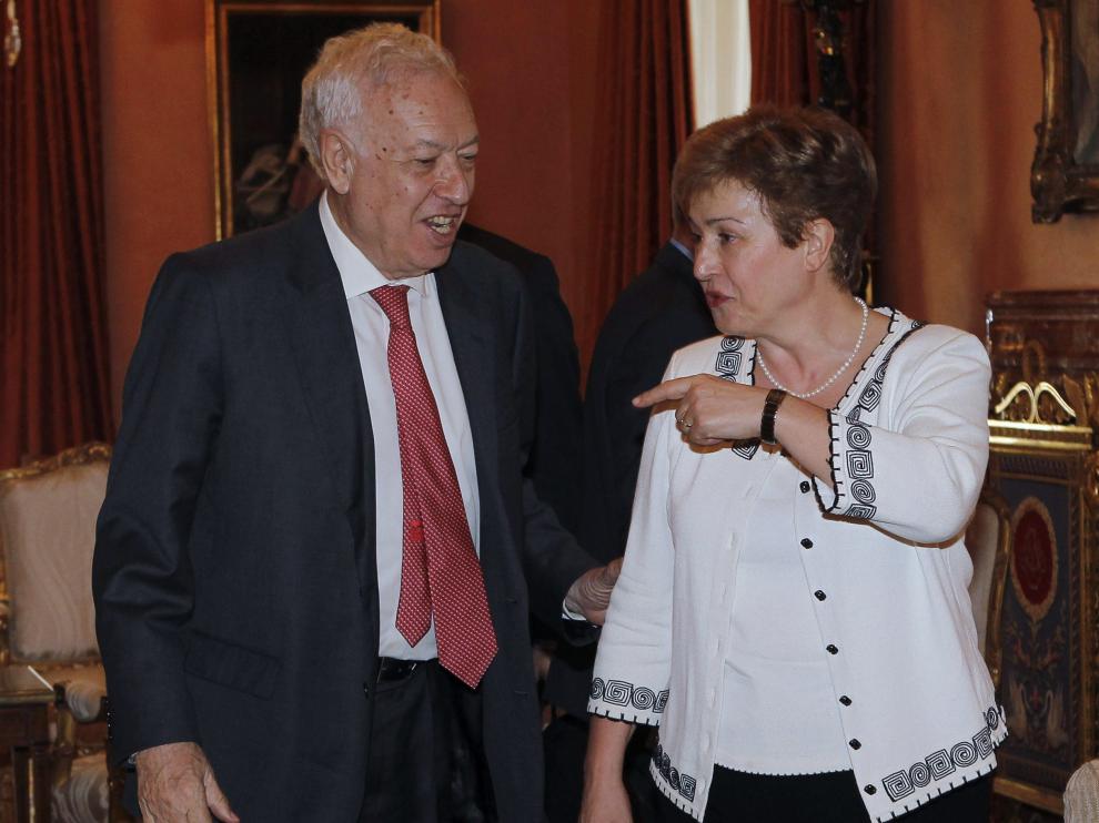 Margallo se reunió con Kristalina Georgieva