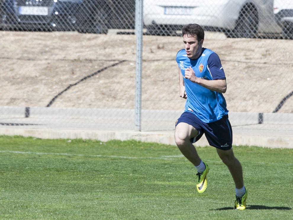 Henríquez, durante un entrenamiento