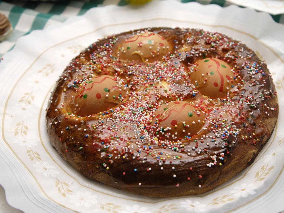 Mona de Pascua de la pastelería Los Mallorquines, en Zaragoza