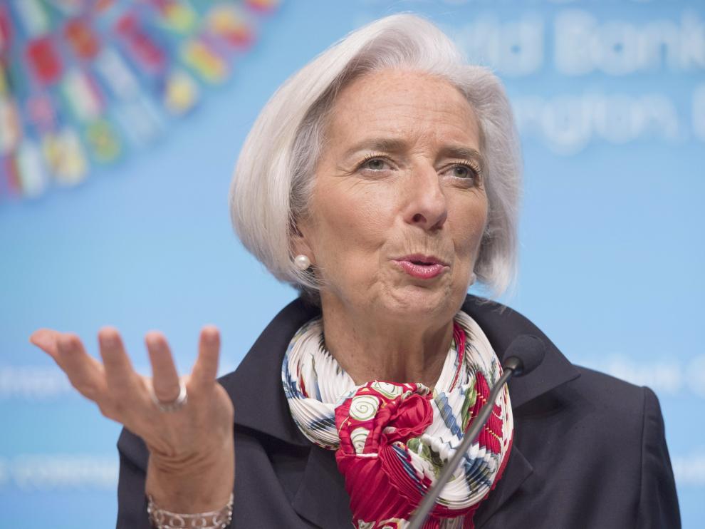 La directora gerente del FMI, Christine Lagarde