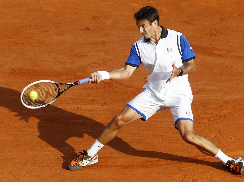 Tommy Robledo, durante su partido contra Goffin