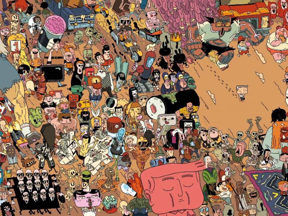 Imagen del cómic 'Aventuras de un oficinista japonés'