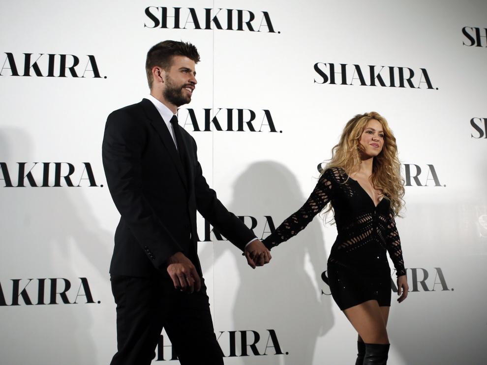 Piqué y Shakira, en un acto