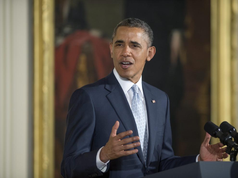El presidente americano Barack Obama en la celebración de Pascua el lunes.