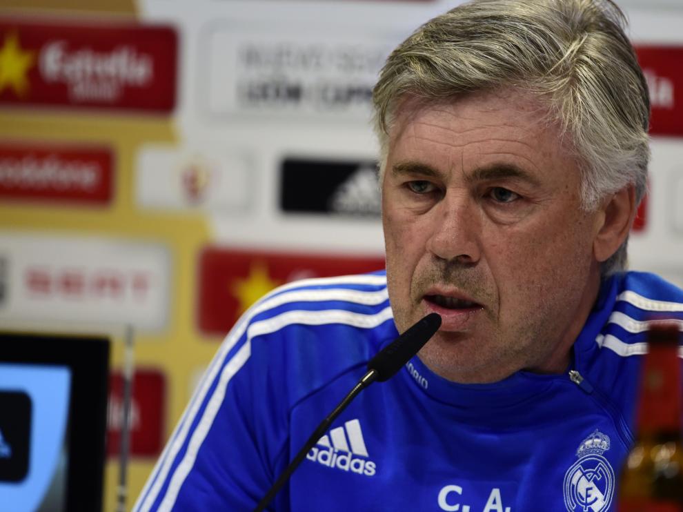 Carlo Ancelotti, en la comparecencia previa a la final de Copa