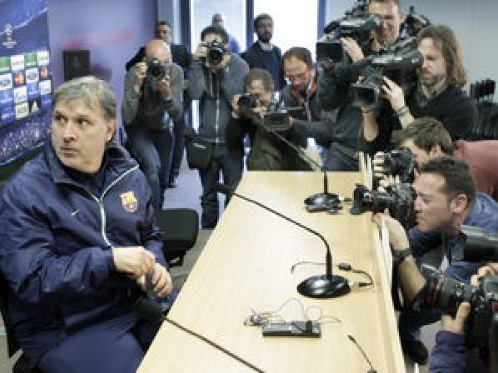 El Tata Martino en rueda de prensa