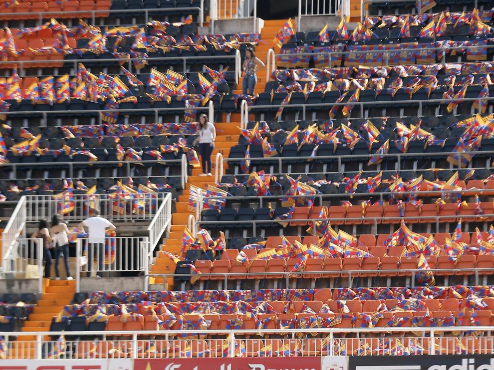 Mestalla se prepara para la final de Copa