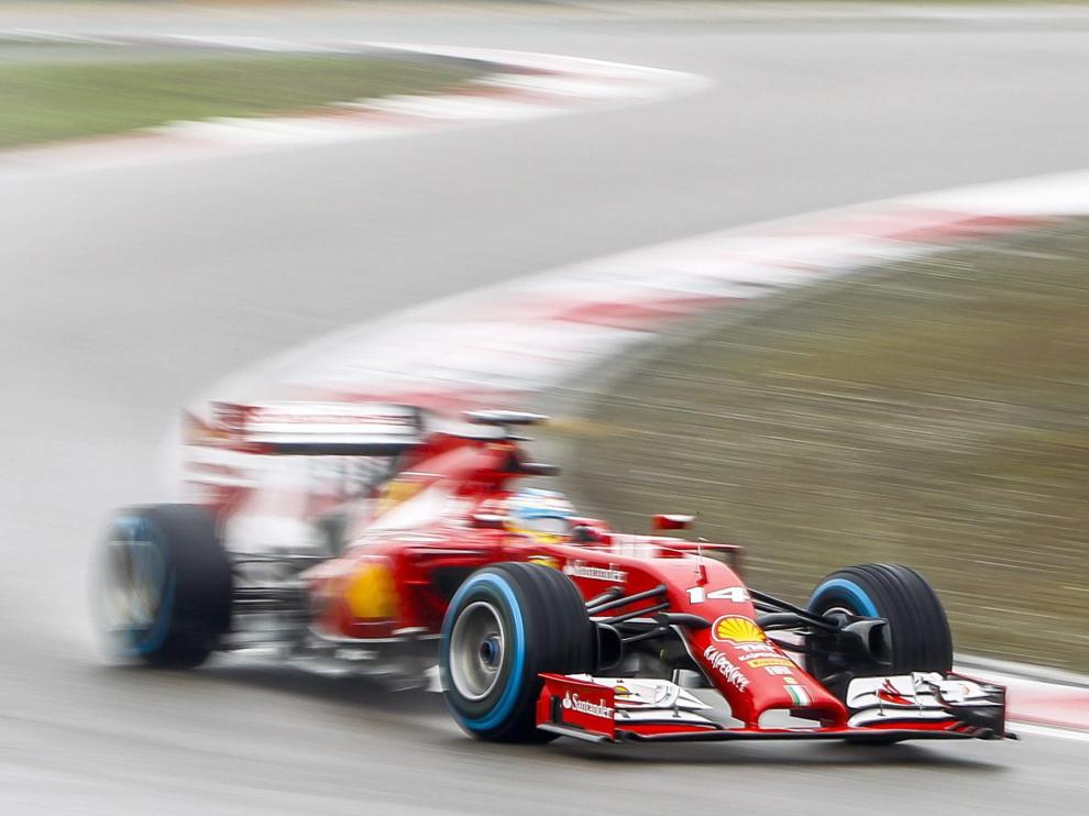 Fernando Alonso, en plenos entrenamientos
