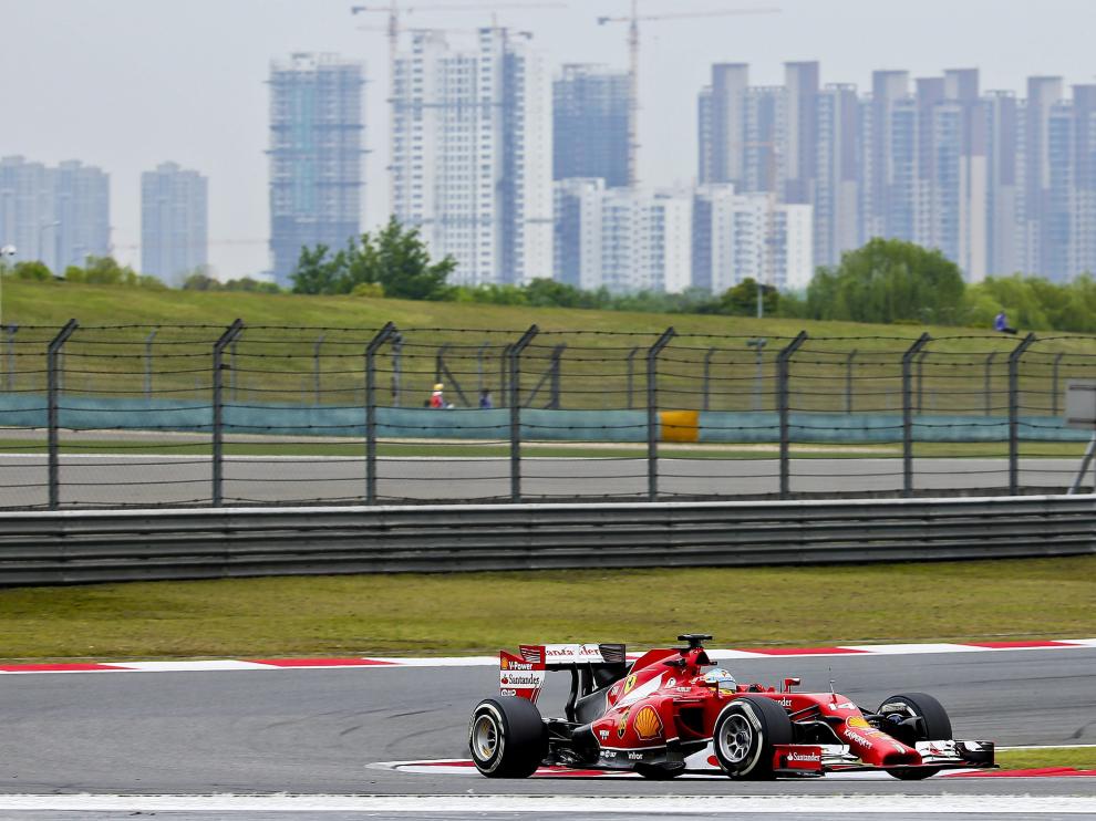 Fernando Alonso, en Shanghái