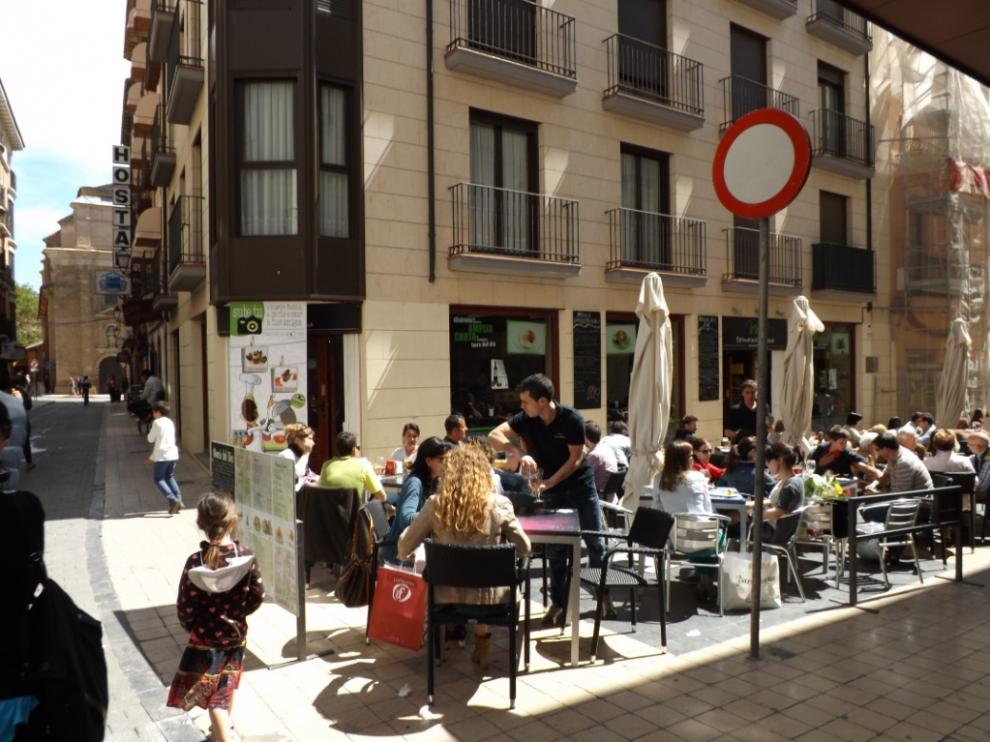 Terrazas en la calle Padre Huesca