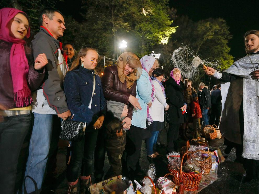 Kiev durante las fiestas de la Pascua ortodoxa
