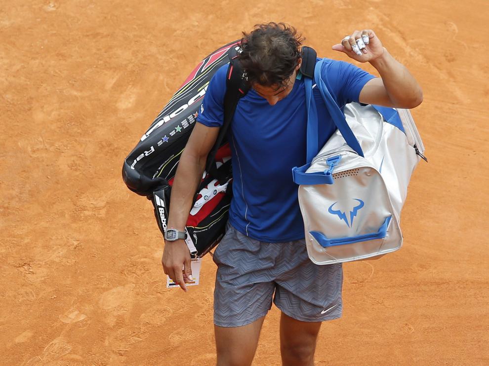 Rafa Nadal, en su despedida de Montecarlo