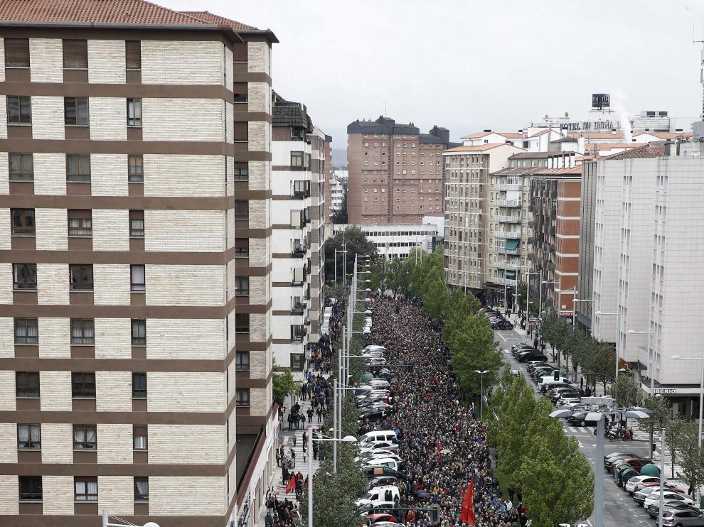 Unas 10.000 personas participaron en la marcha, según la Policía