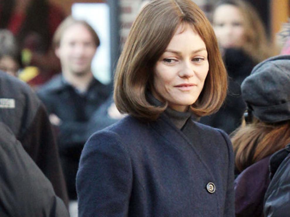Vanessa Paradis, durante el rodaje de la película