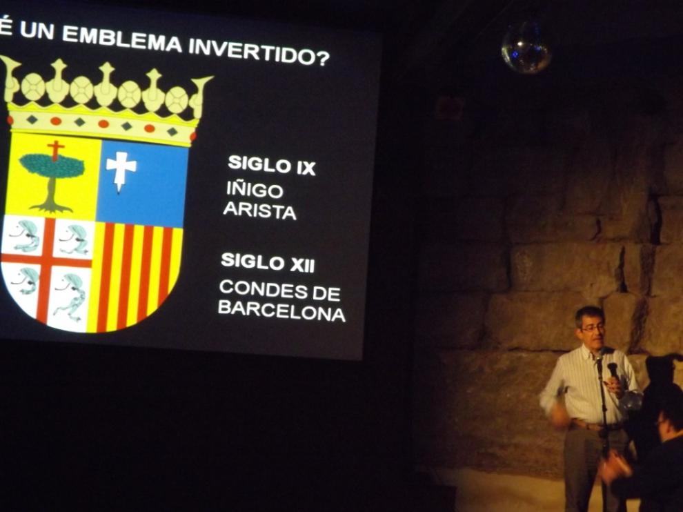 Carlos Garcés, durante una conferencia