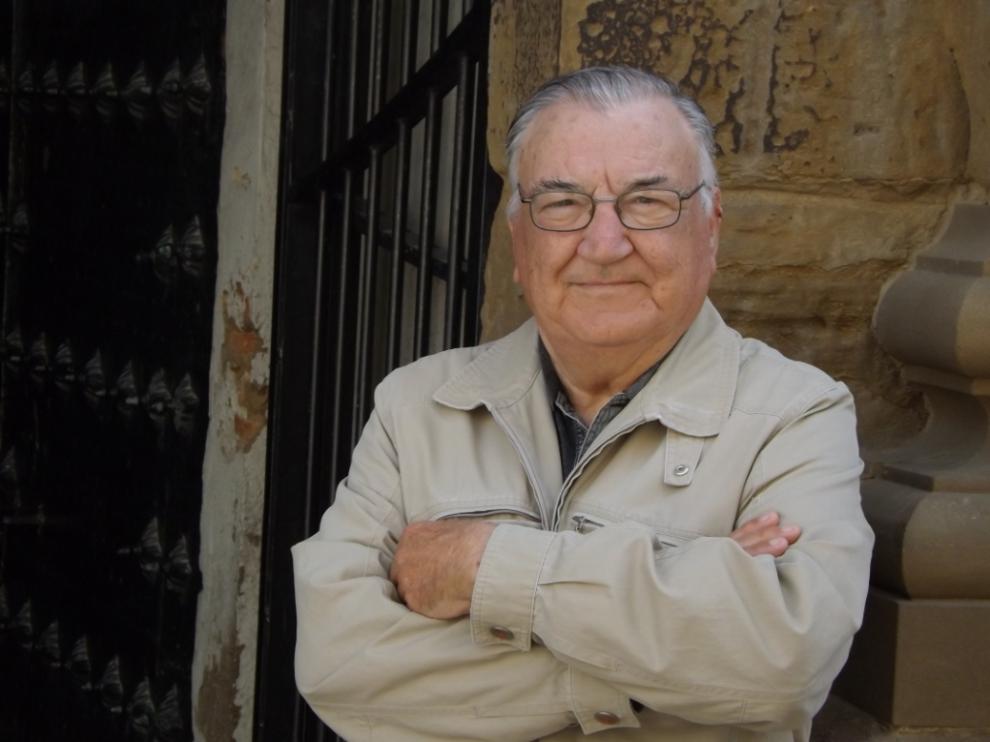 Luis Montaner, en la iglesia de San Lorenzo, en la que le bautizaron