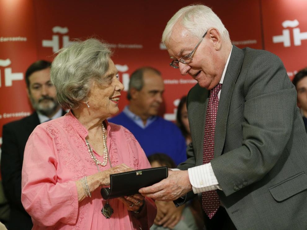 La escritora mexicana Elena Poniatowska, Premio Cervantes 2013, dos días antes de recibir el premio de manos del Rey