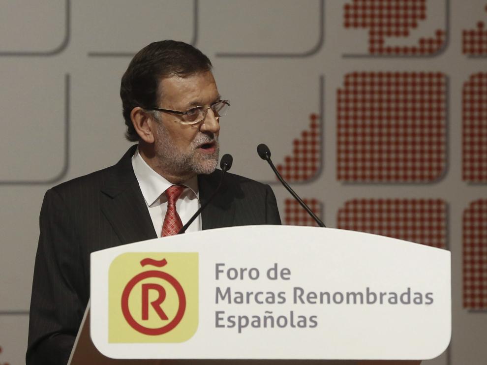 Mariano Rajoy este jueves en Barcelona