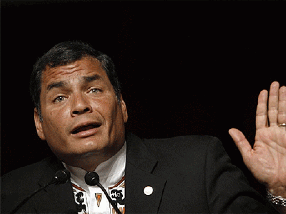 El expresidente ecuatoriano Rafel Correa