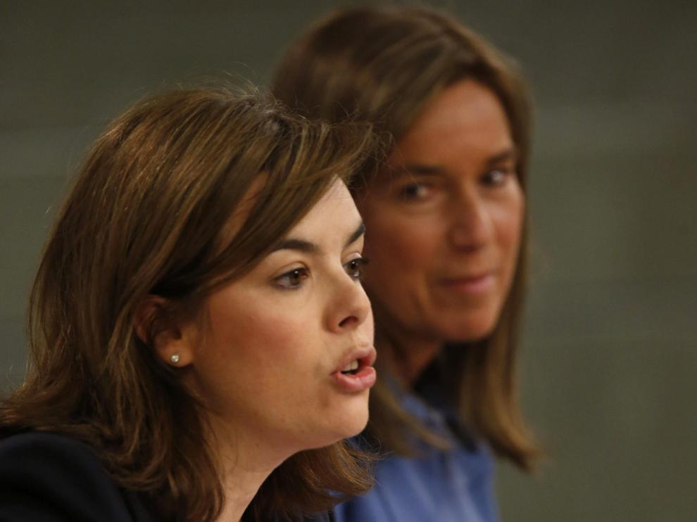 Soraya Saénz de Santamaría y Ana Mato