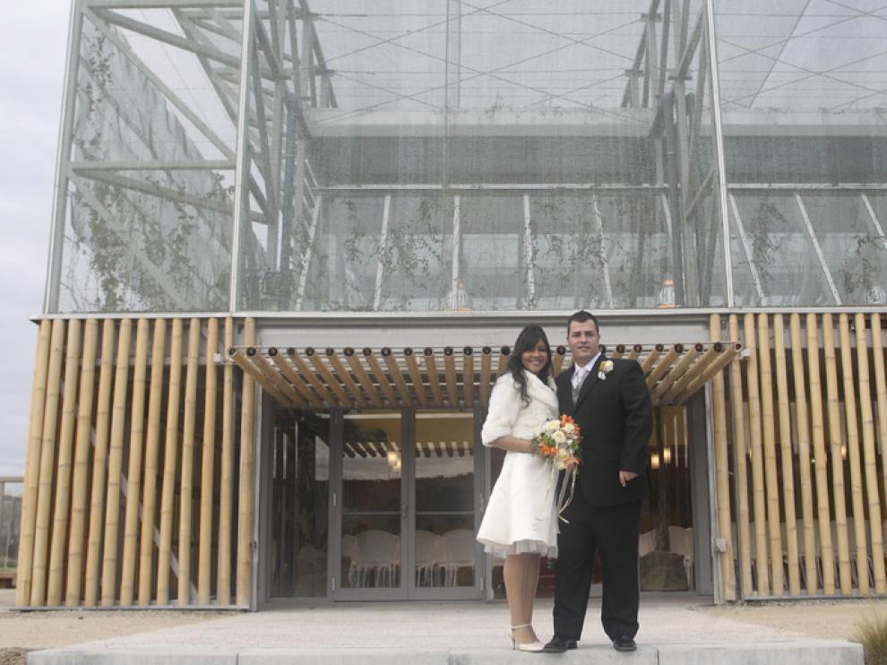 Una de las primeras bodas en el Parque del Agua en 2010