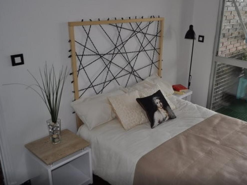 Una de las habitaciones ofrecidas en Zaragoza en el portal Airbnb