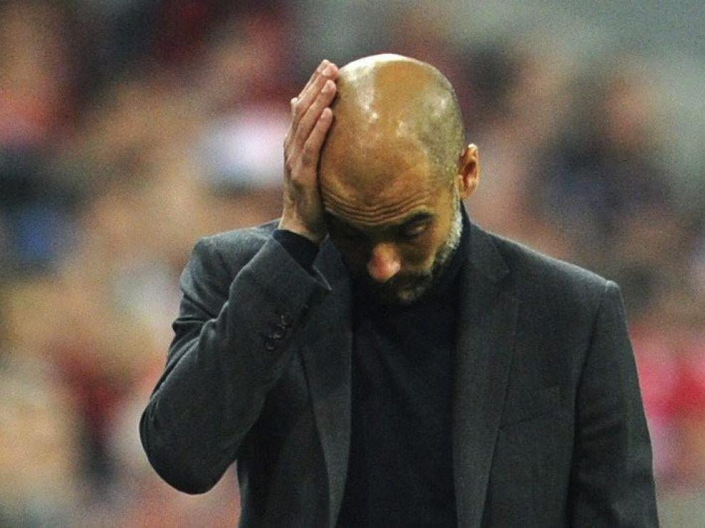 Guardiola durante el partido.
