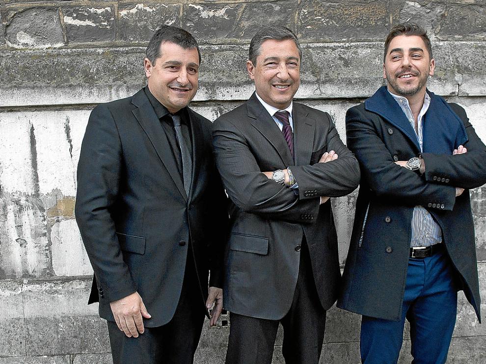 Los hermanos Josep, Joan y Jordi Roca, este lunes en Lunes