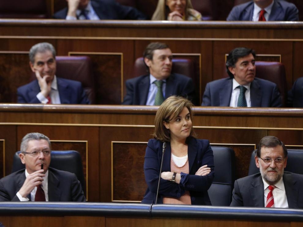 Soraya Sáenz de Santamaría en el Congreso