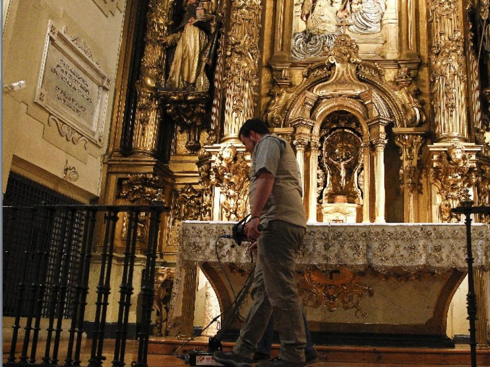 Trabajos en el convento estos días