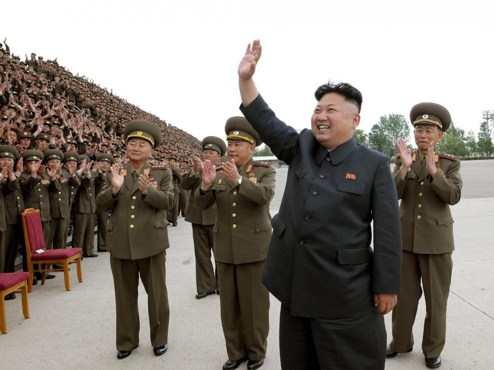Una imagen reciente de Kim Jong-Un
