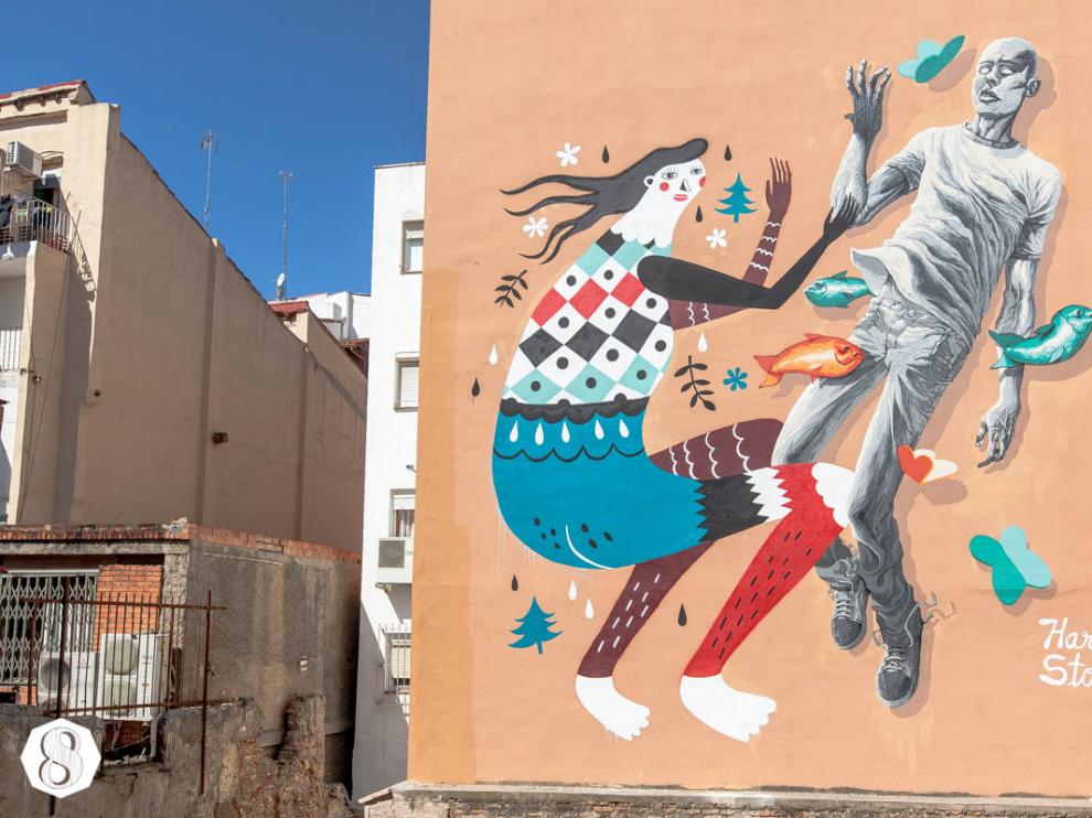 Grafiti realizado en la última edición del Festival Asalto