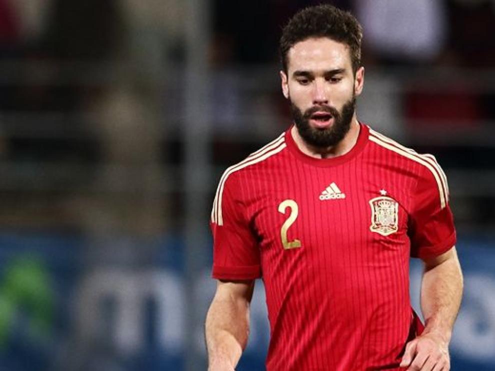 Carvajal, con la selección española sub-21