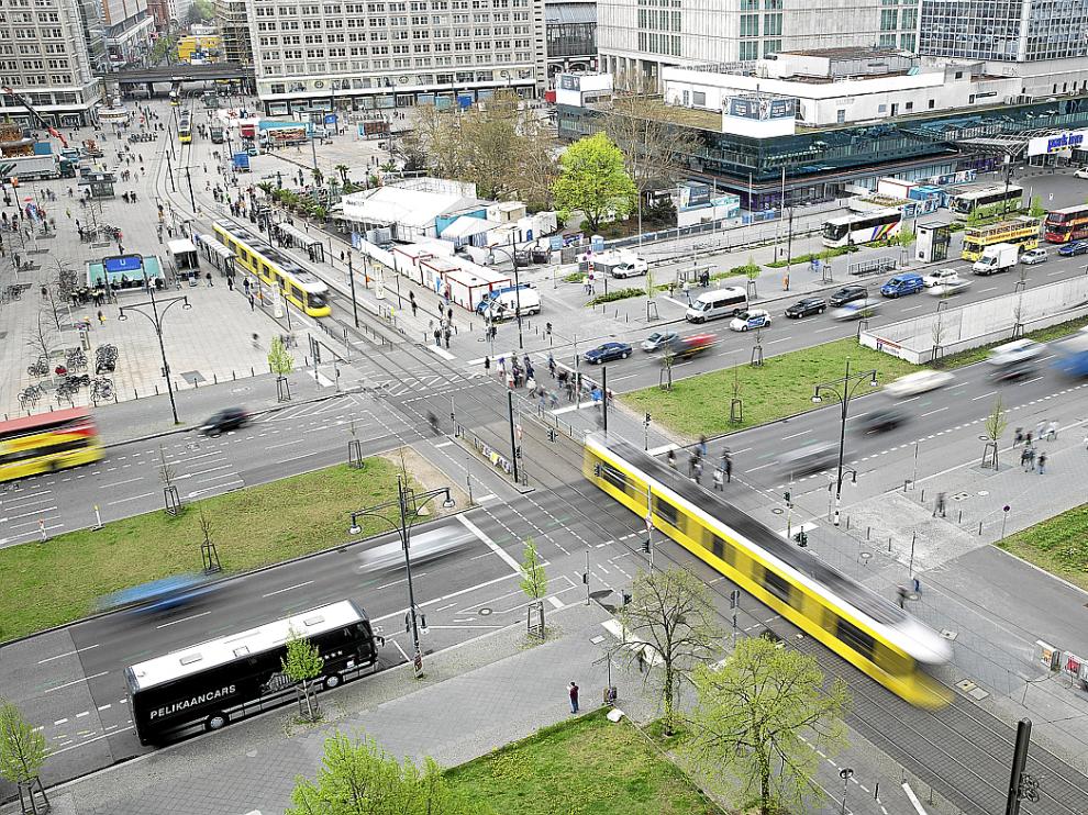 Alexanderplatz, un espacio muy urbano de la ciudad de Berlín, que participa en este proyecto.