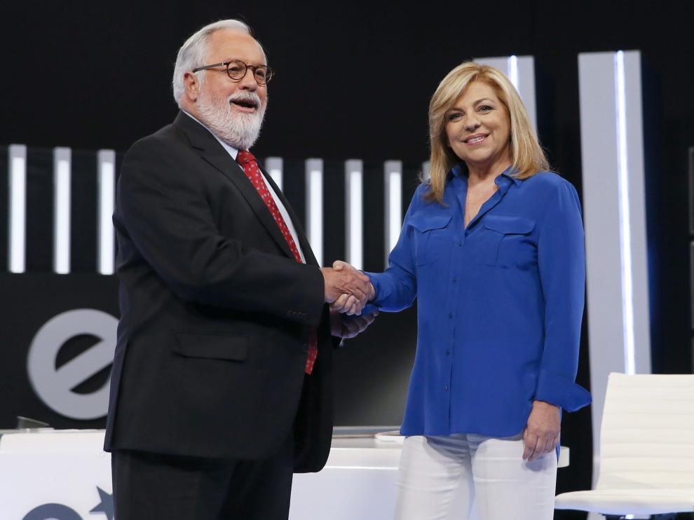 Cañete y Valenciano, en su debate televisado