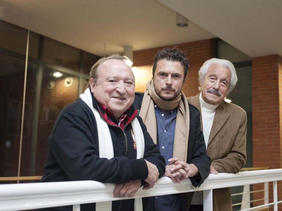 Fernando Esteso, Tirso Calero y Manuel Zarzo en el FCZ