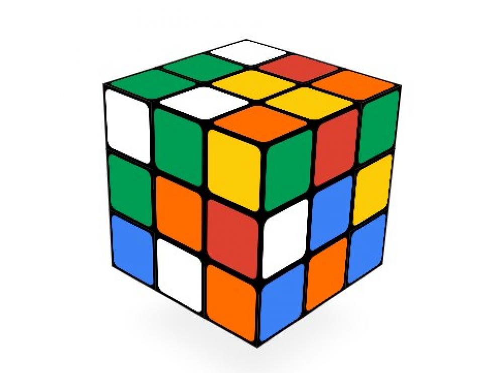 'Doodle' dedicado al cubo de Rubik