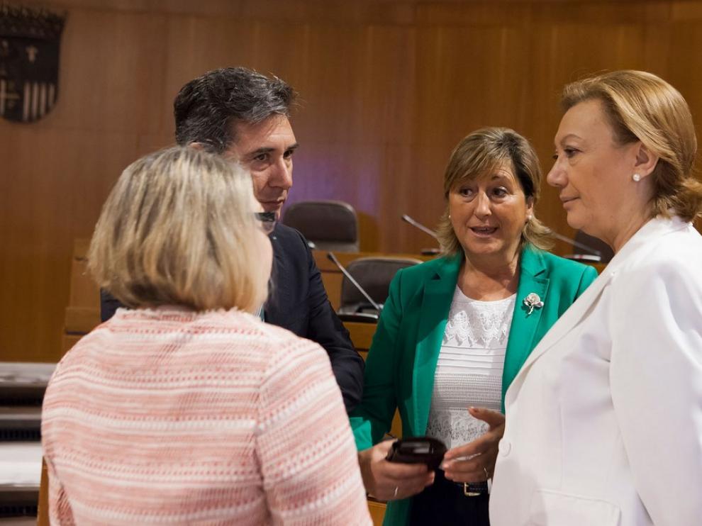 Rudi y Oliván en las Cortes de Aragón