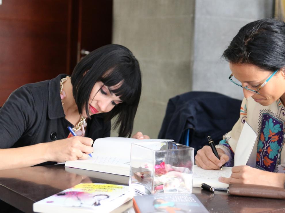Irene Villa y Teresa Perales, en el Hotel Don Yo