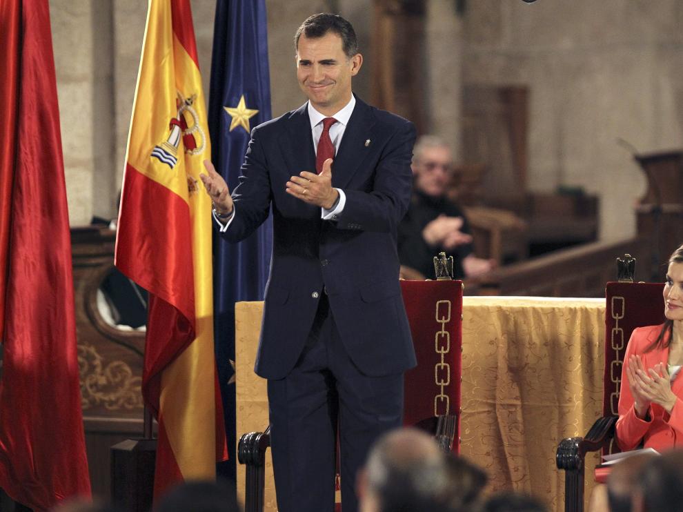 Don Felipe y doña Letizia, este miércoles en Leyre