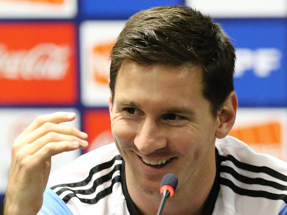 Leo Messi compareció ante los medios