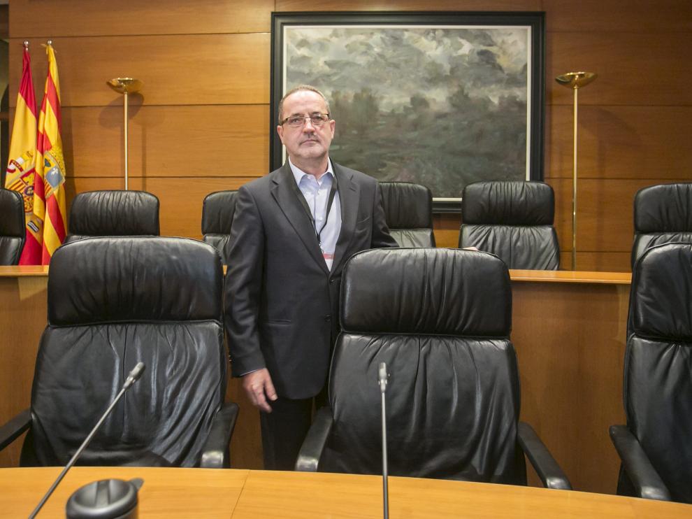 Agapito Iglesias, en las Cortes de Aragón, en una imagen de archivo