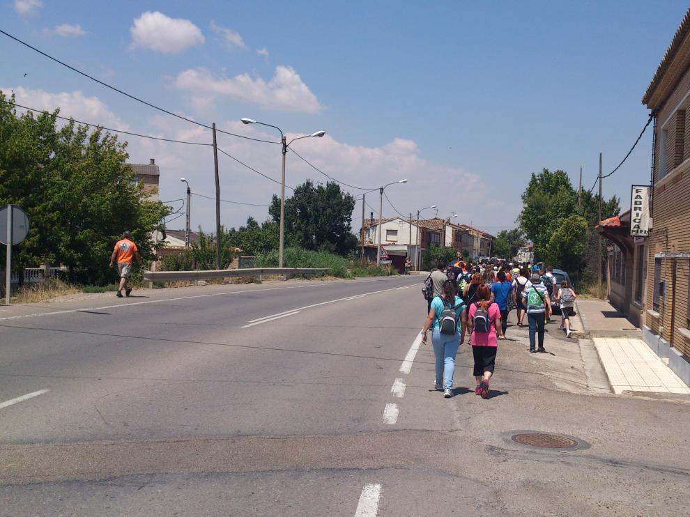 Manifestación este miércoles en Montañana contra el recorte en el bus escolar