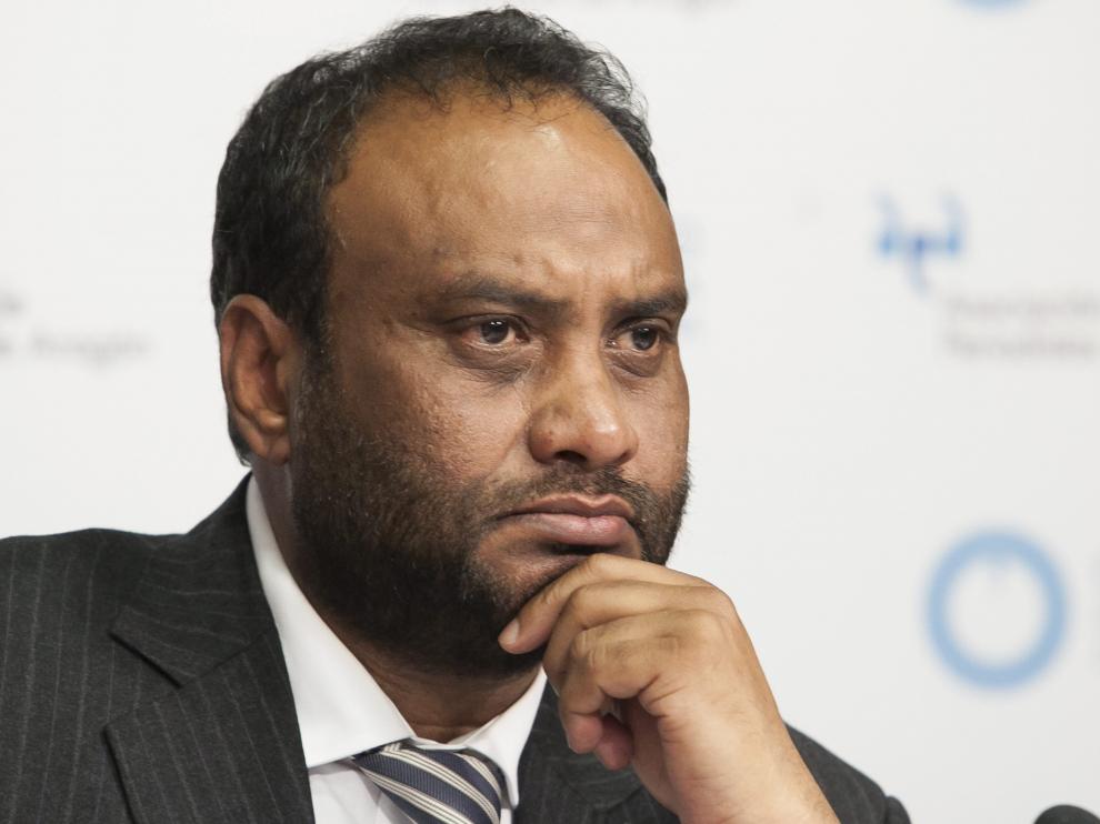 Sheikh, durante su rueda de prensa
