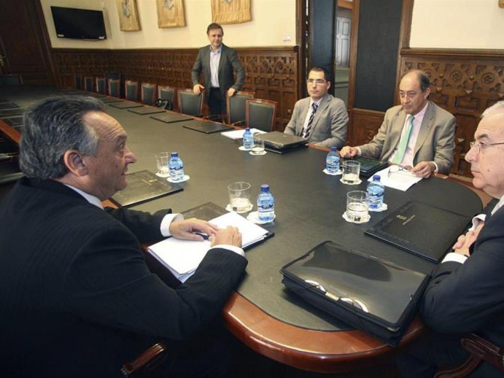El pleno del Consejo de Cuentas se reúne en Soria en la primera convocatoria fuera de su sede.