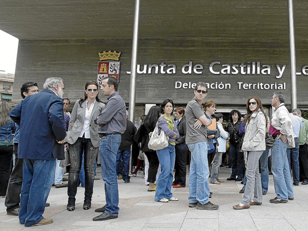 Funcionarios en Castilla y León.