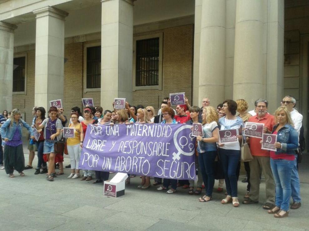 Protesta contra la reforma de la ley del aborto