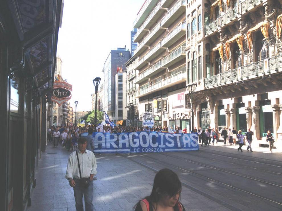 Una de las últimas concentraciones, celebrada en mayo