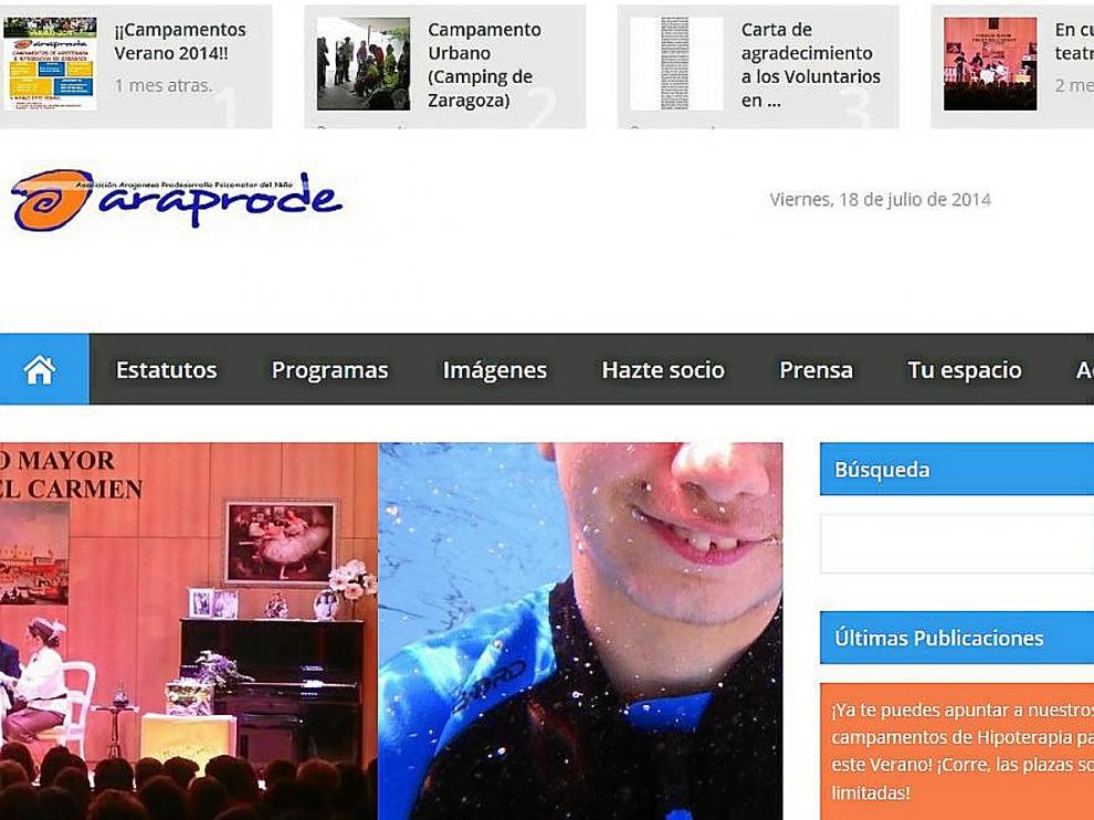 La web se ha convertido en el mejor escaparate de Araprode para dar a conocer sus actividades